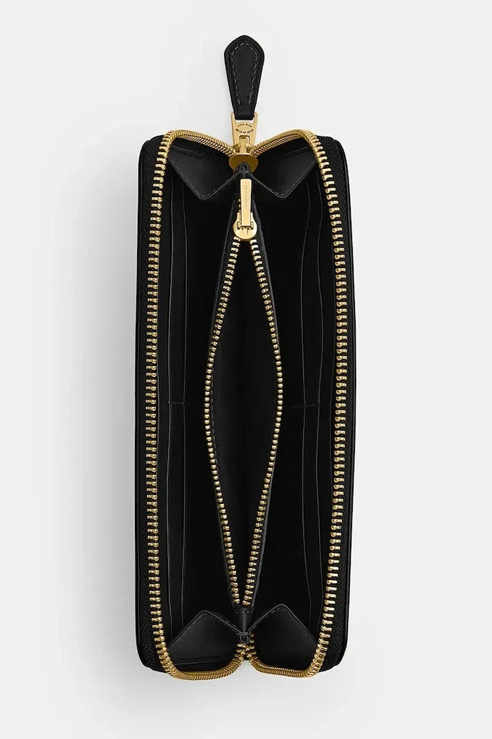 Cartera de cuero Coach Accordion Zip para mujer
