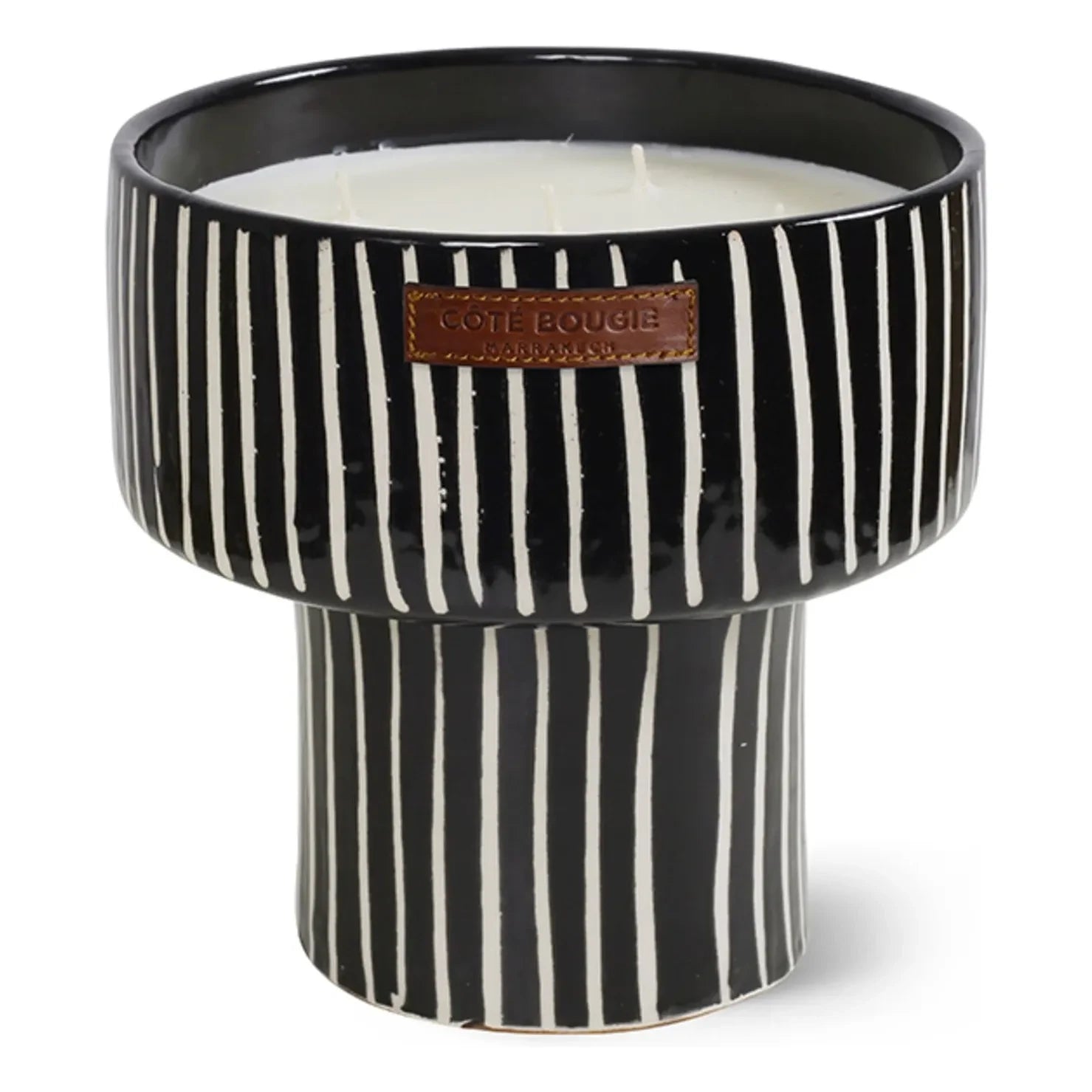 Côté Bougie - Cuenco con estampado de cebra - Mandarin Majorelle