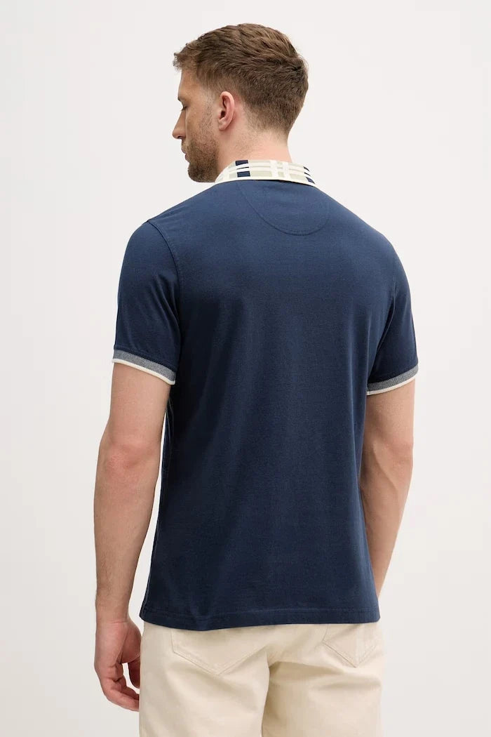 Camiseta de Algodón Callington para Hombre con Cuello Barbour