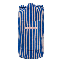 Jera Mini - Mochila con bolsillo de toalla a rayas rosas | Rosa claro