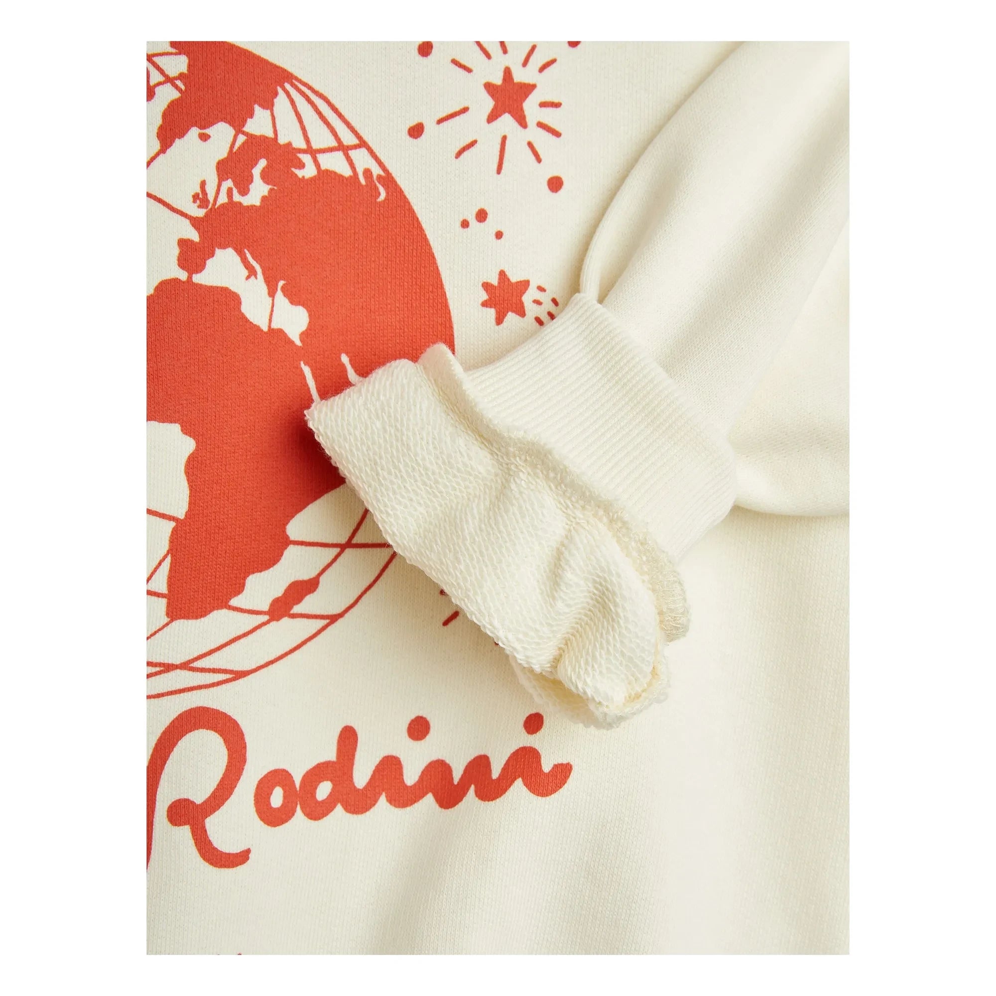 Mini Rodini - Sudadera Mini Rodini Society de algodón orgánico | Crudo