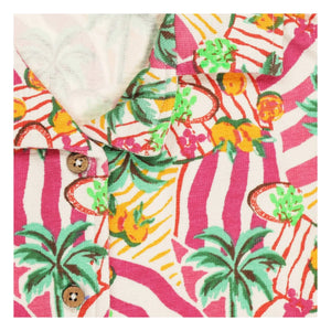 Tumble N'Dry - Camisa de algodón orgánico Vitoria Palm | Rosa