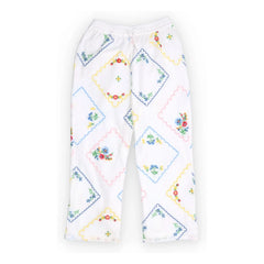 the new society - Jacinthe Fleuri Pantalones Bordados | Blanco