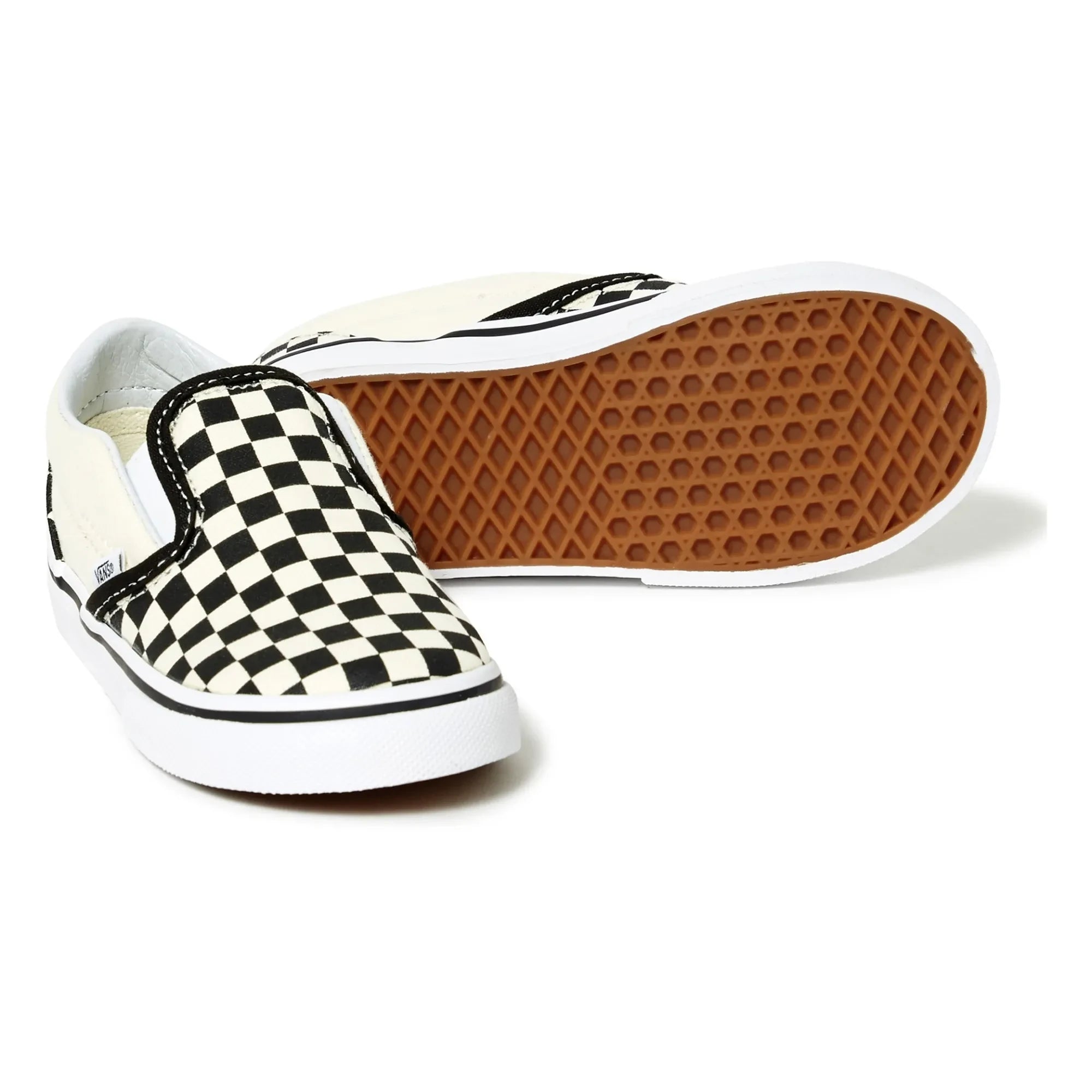 Vans - Zapatillas Checkerboard Classic Slip-On | Blanco