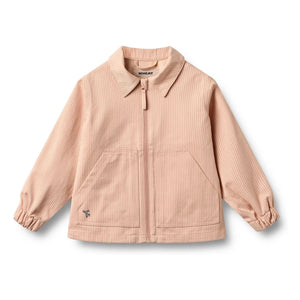 Trigo - Chaqueta de Algodón Orgánico a Rayas Bofo | Melocotón