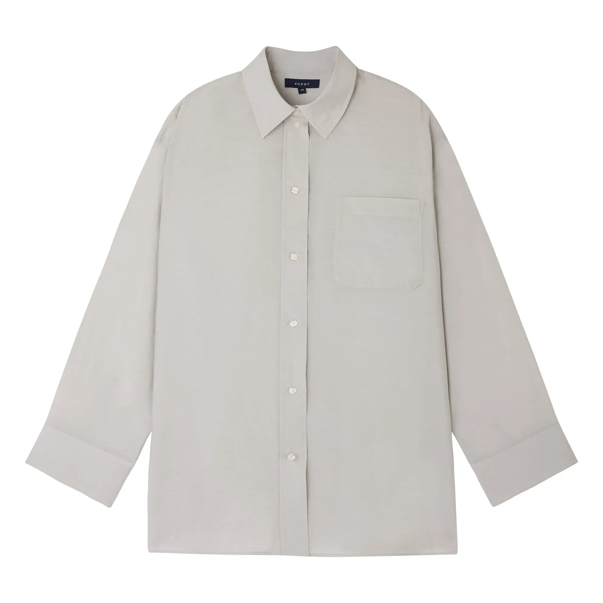 Soeur - Camisa de algodón Francesca | Gris claro