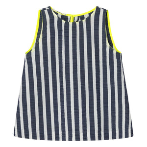 Dr Bloom - Blusa de rayas Fresco | Azul marino