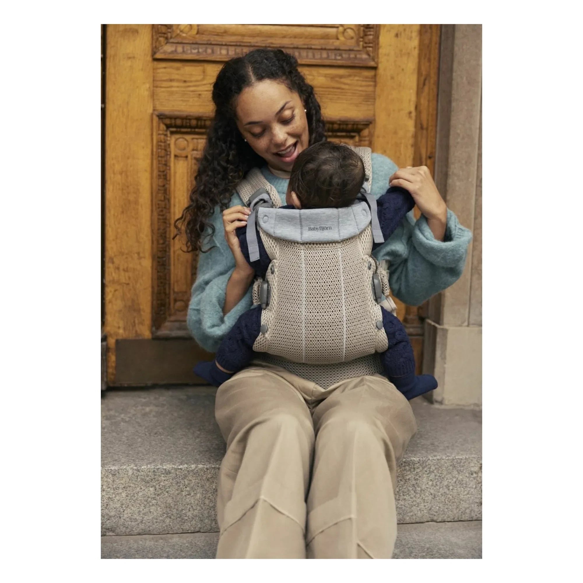 BabyBjörn - Harmony, mochila portabebés de malla 3D | Beige