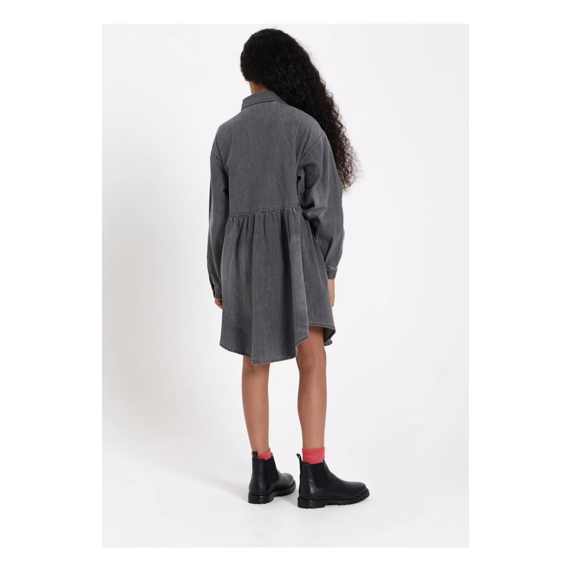 Finger in the nose - Vestido Darlin Denim | Gris denim