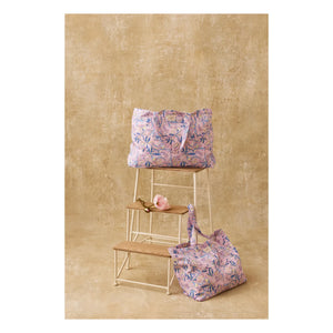 Louise Misha - Bolso tote de algodón Beverly | Rosa empolvado