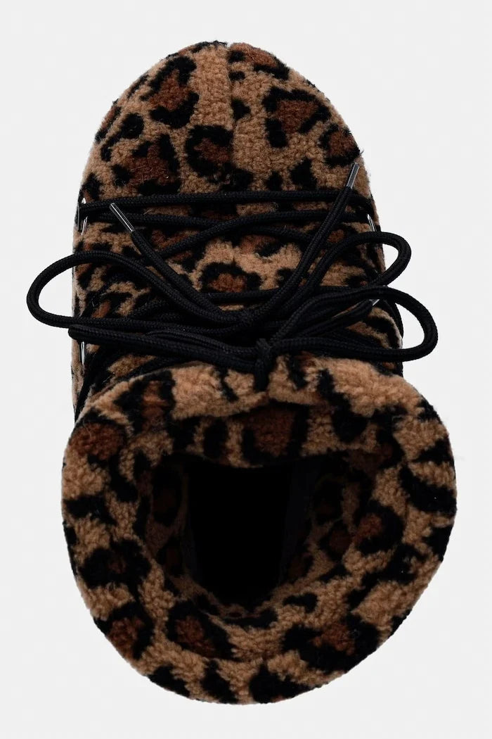 Bota de nieve para mujer Moon Boot MB ICON LOW FLEECE LEOPARD