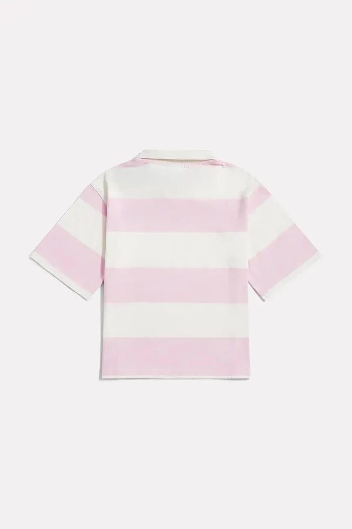 Camiseta New Balance de algodón con cuello para niños