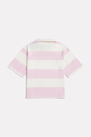 Camiseta New Balance de algodón con cuello para niños