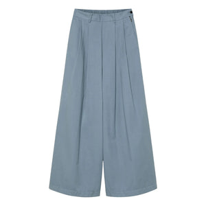 Pomandère - Pantalones de gabardina de algodón | Gris azulado