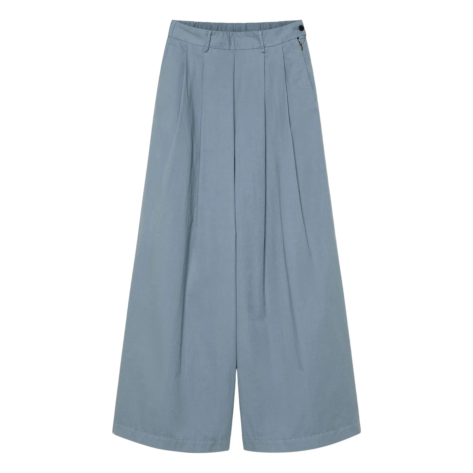 Pomandère - Pantalones de gabardina de algodón | Gris azulado