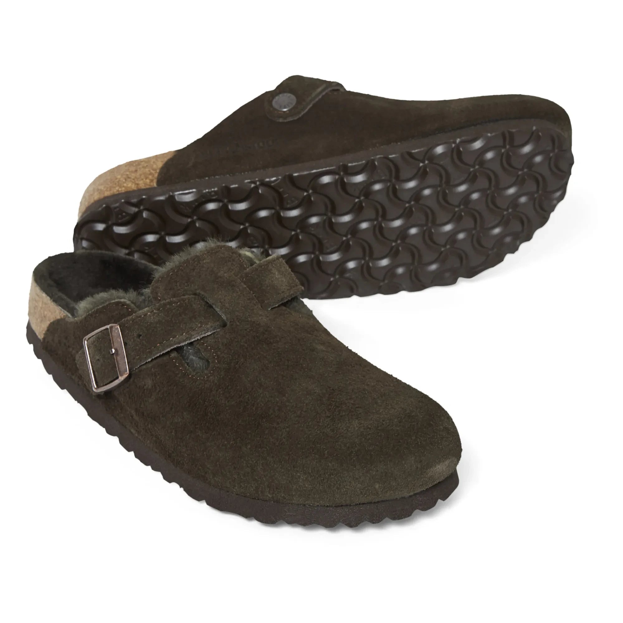 BIRKENSTOCK - Zuecos Boston Shearling - Colección Adultos | Marrón