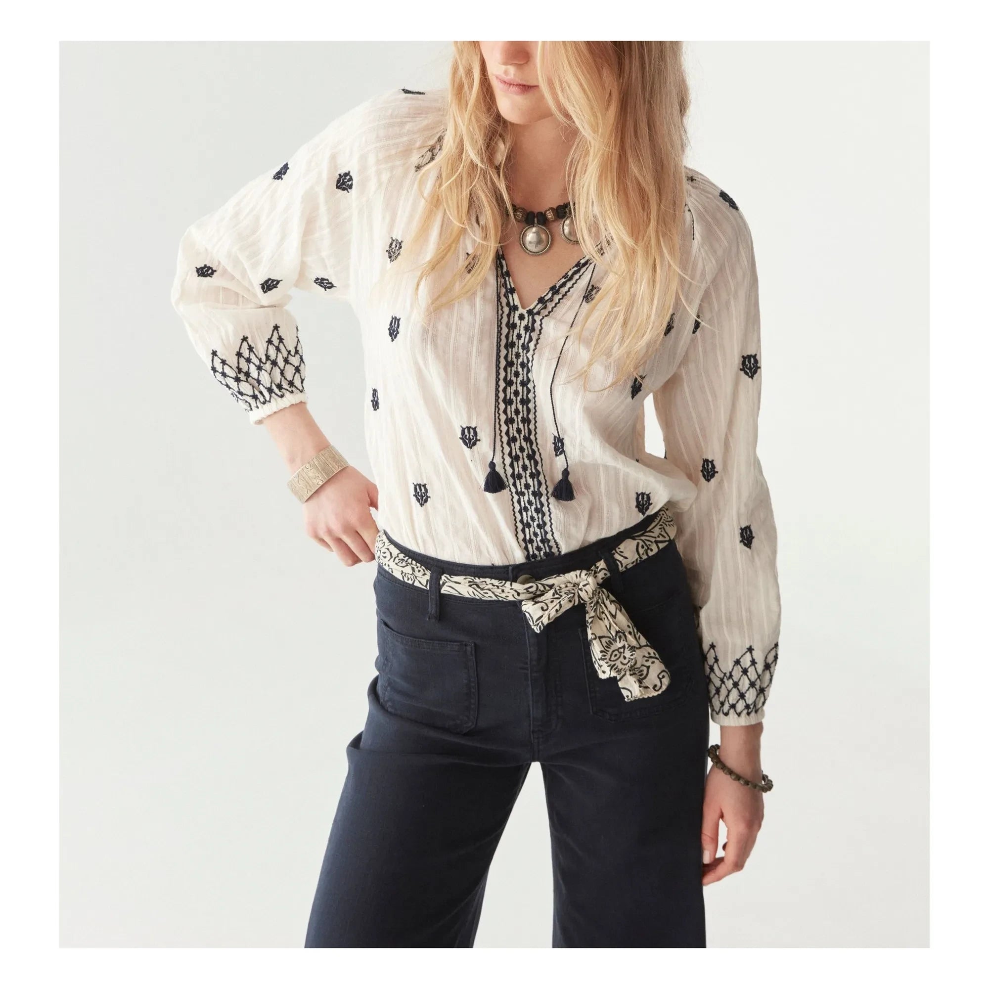 Maison Hotel - Blusa Santorini Sybille | Blanca