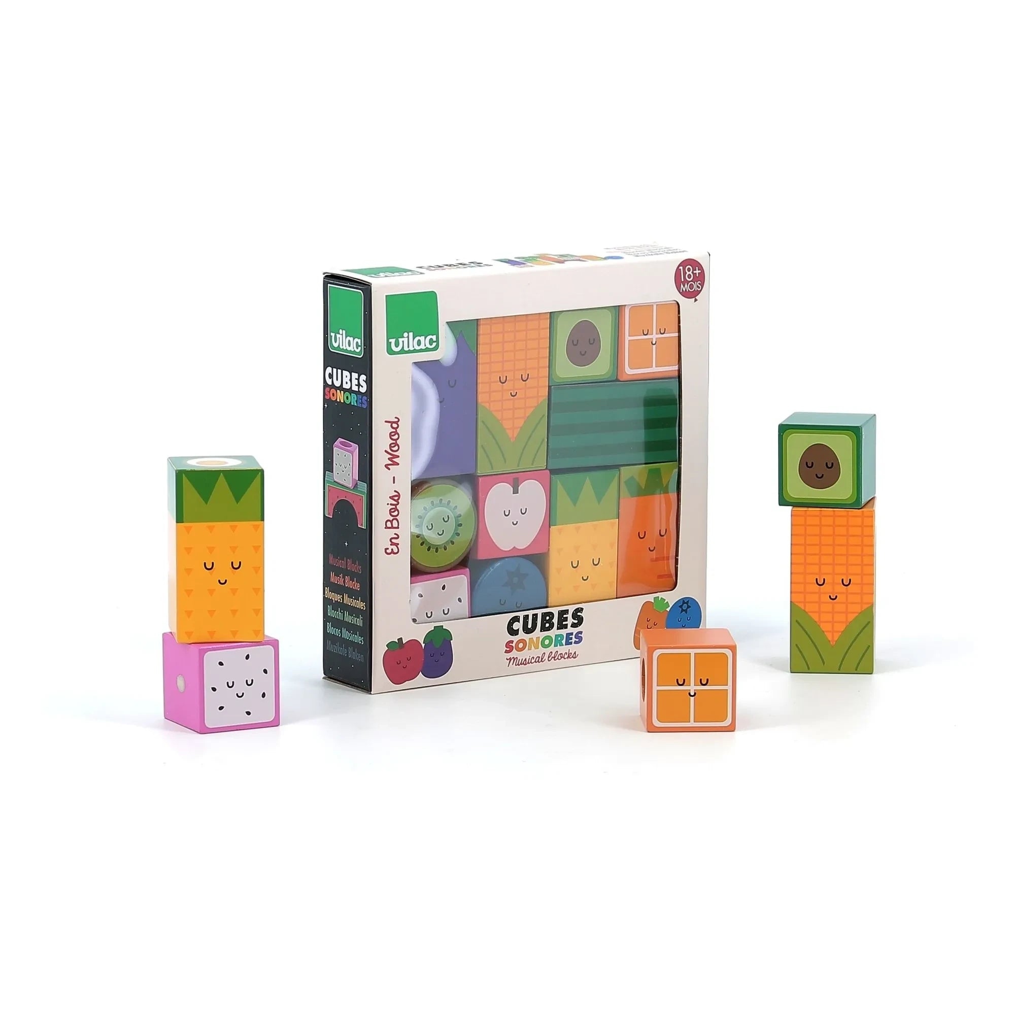 Vilac - Cubos de Sonido de Frutas - Andy Westface