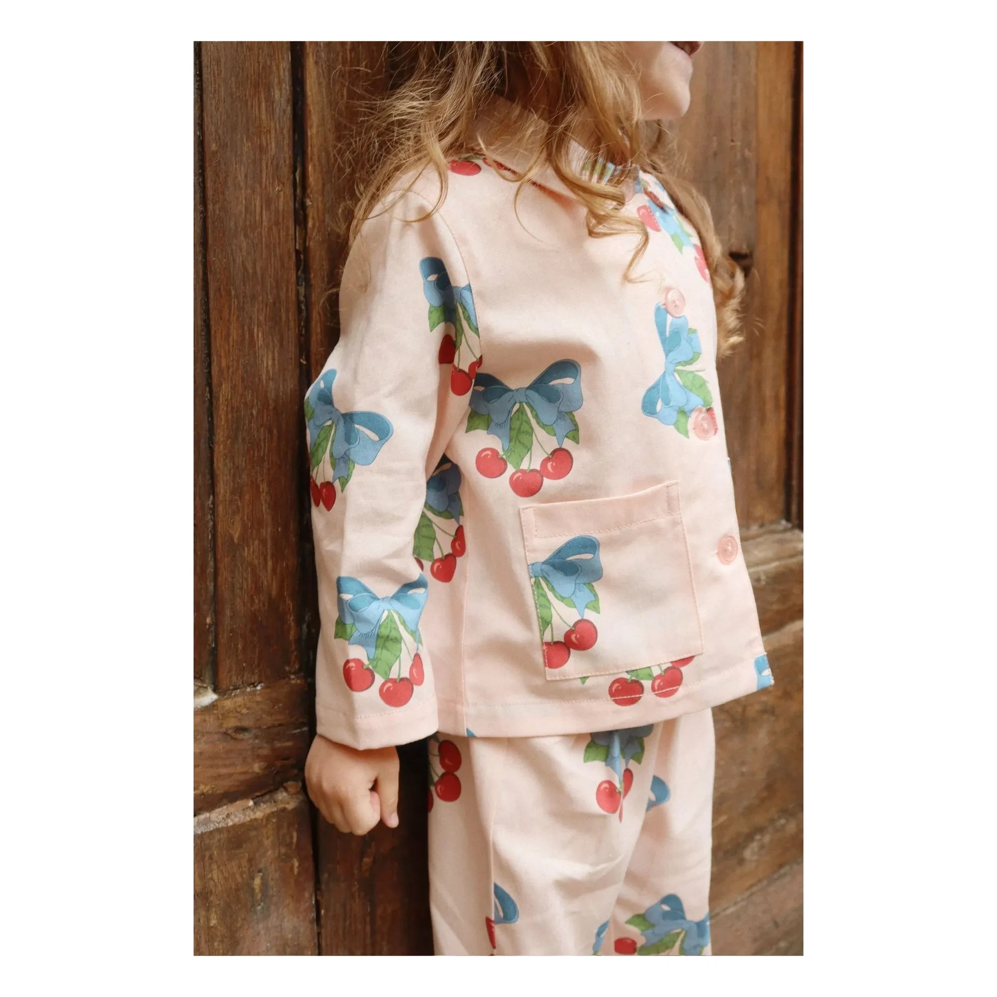 Konges Sløjd - Pantalones de algodón orgánico Frankie Cherries | Rosa