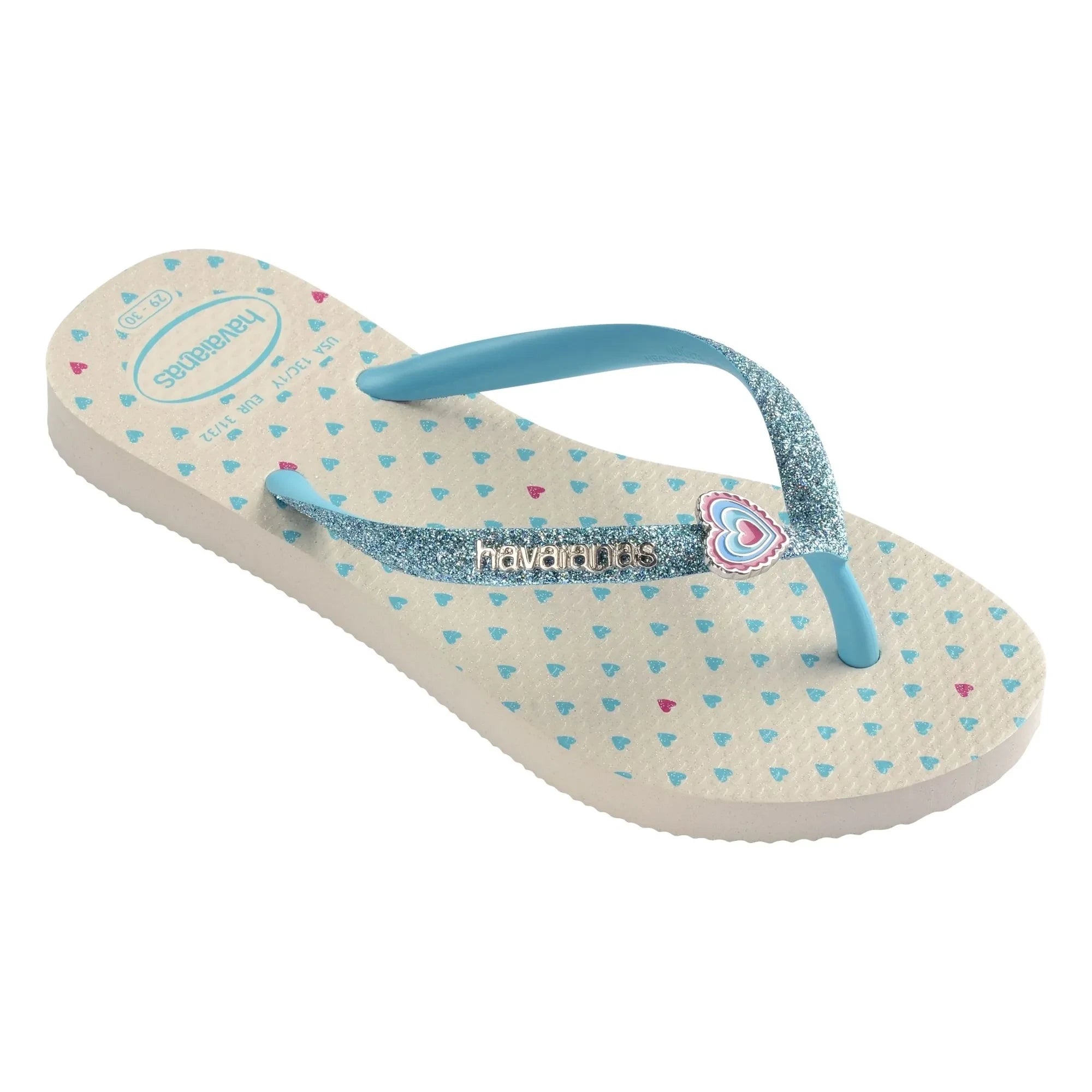 Havaianas - Chanclas planas con purpurina | Beige