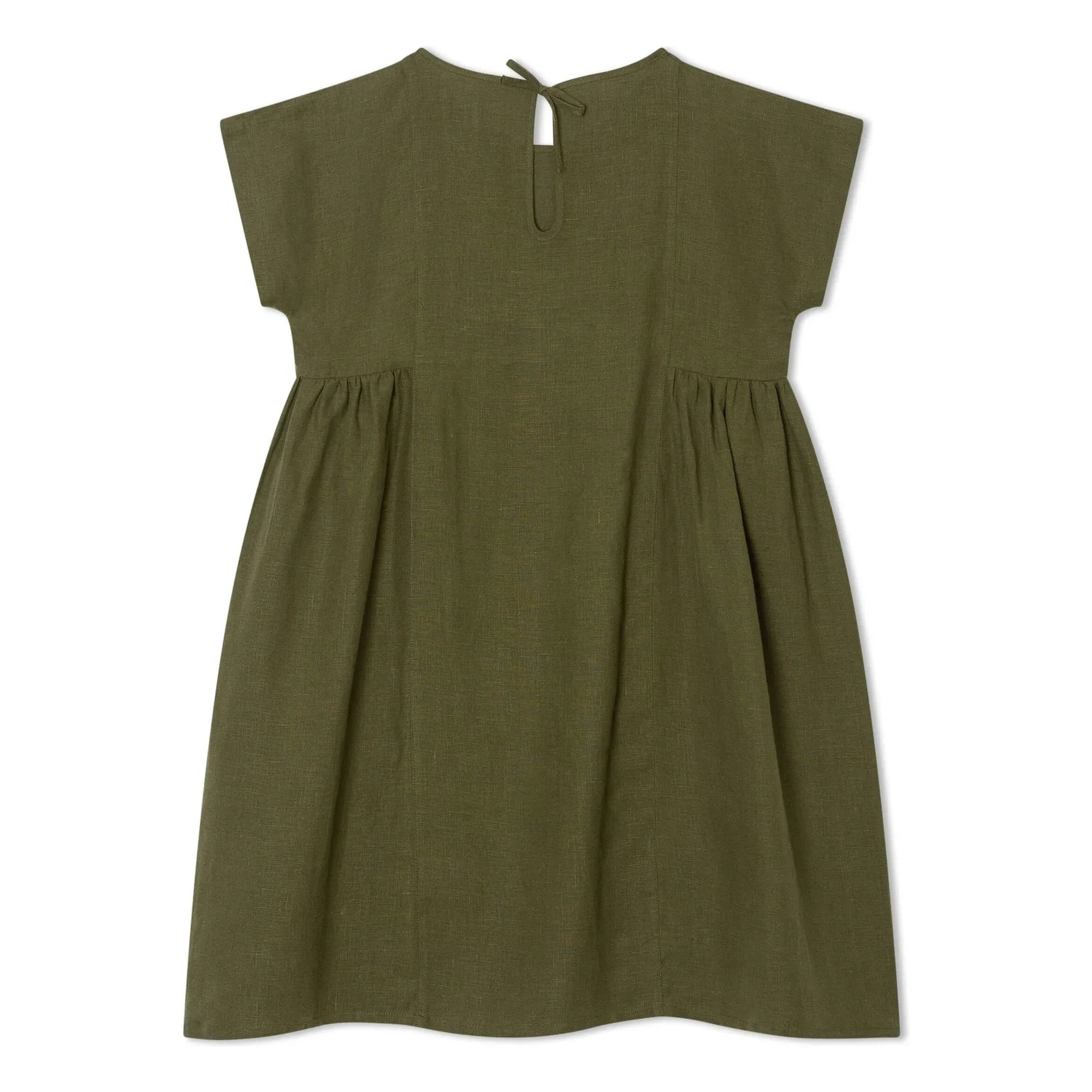 Matona - Vestido Midi de Lino en Caja | Oliva
