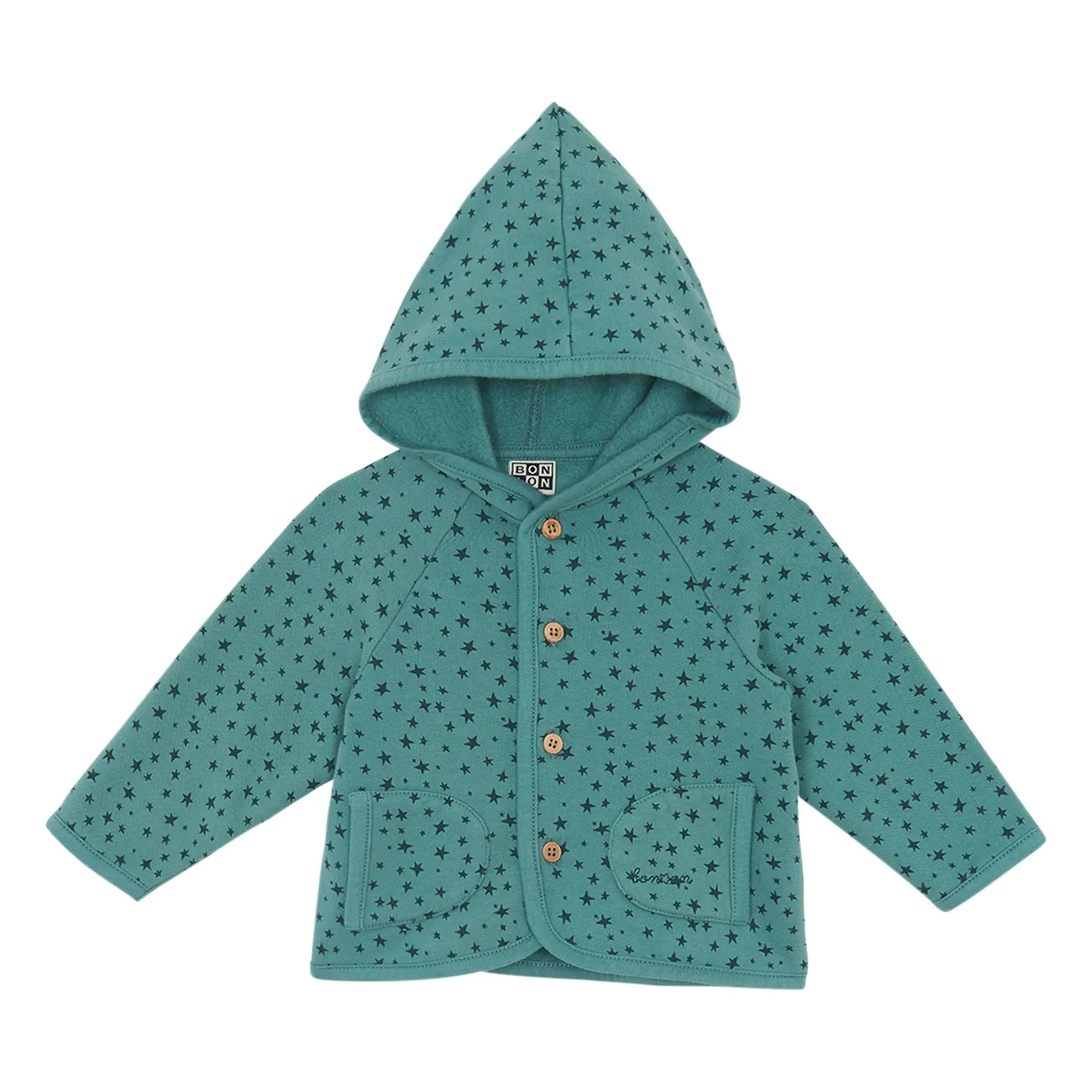 Bonton - Chaleco con capucha Lee | Azul pavo real