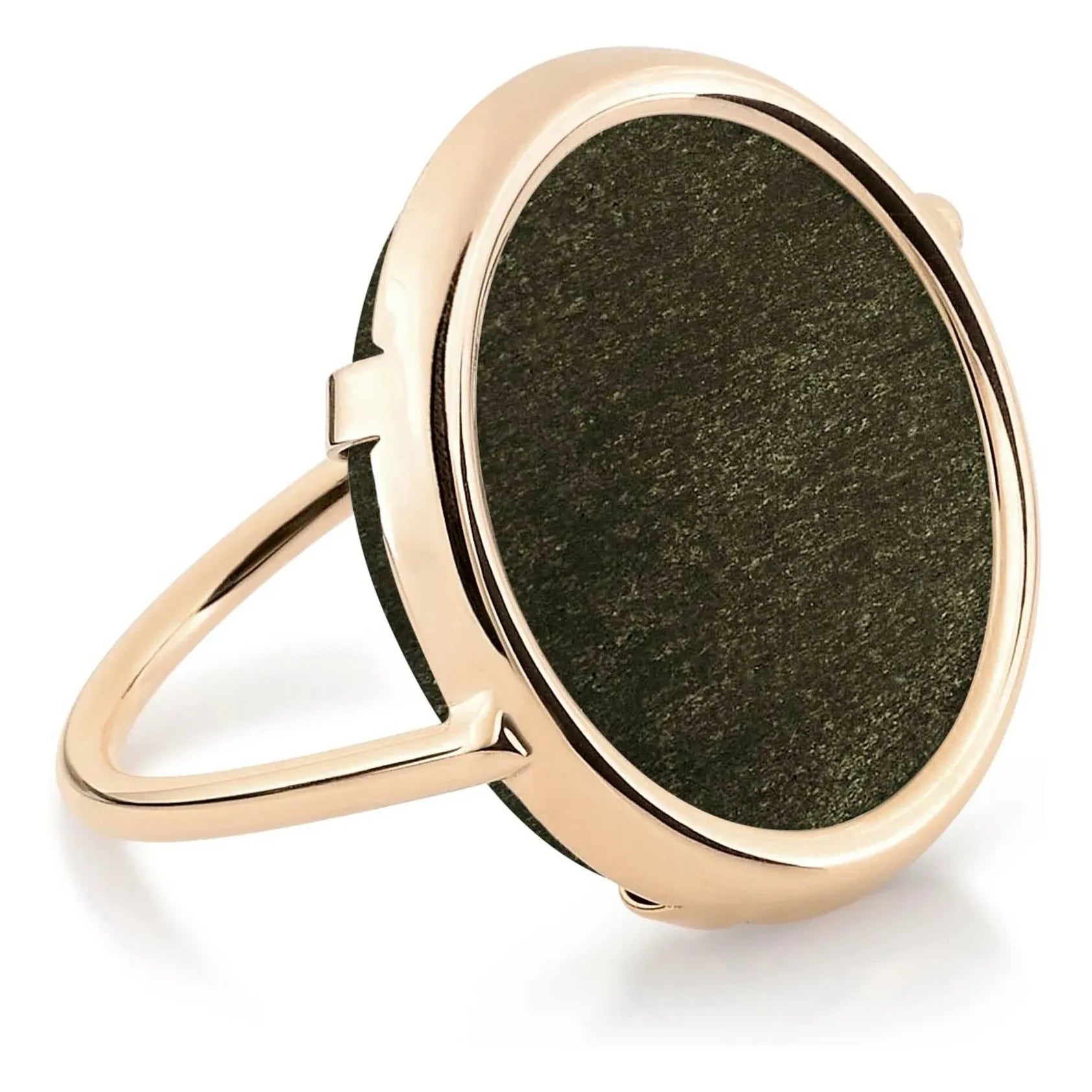 Ginette NY - Anillo de disco | Oro Obsidiana
