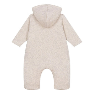 Petit Bateau - Mameluco de algodón orgánico | Brezo beige
