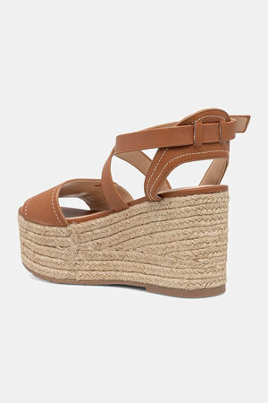 Sandalia de plataforma inclinada de piel para mujer Liu Jo BALI 01