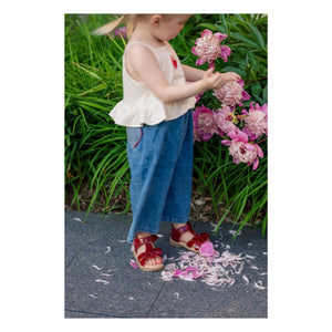 Petit Nord - Sandalia Gry | Rojo cereza
