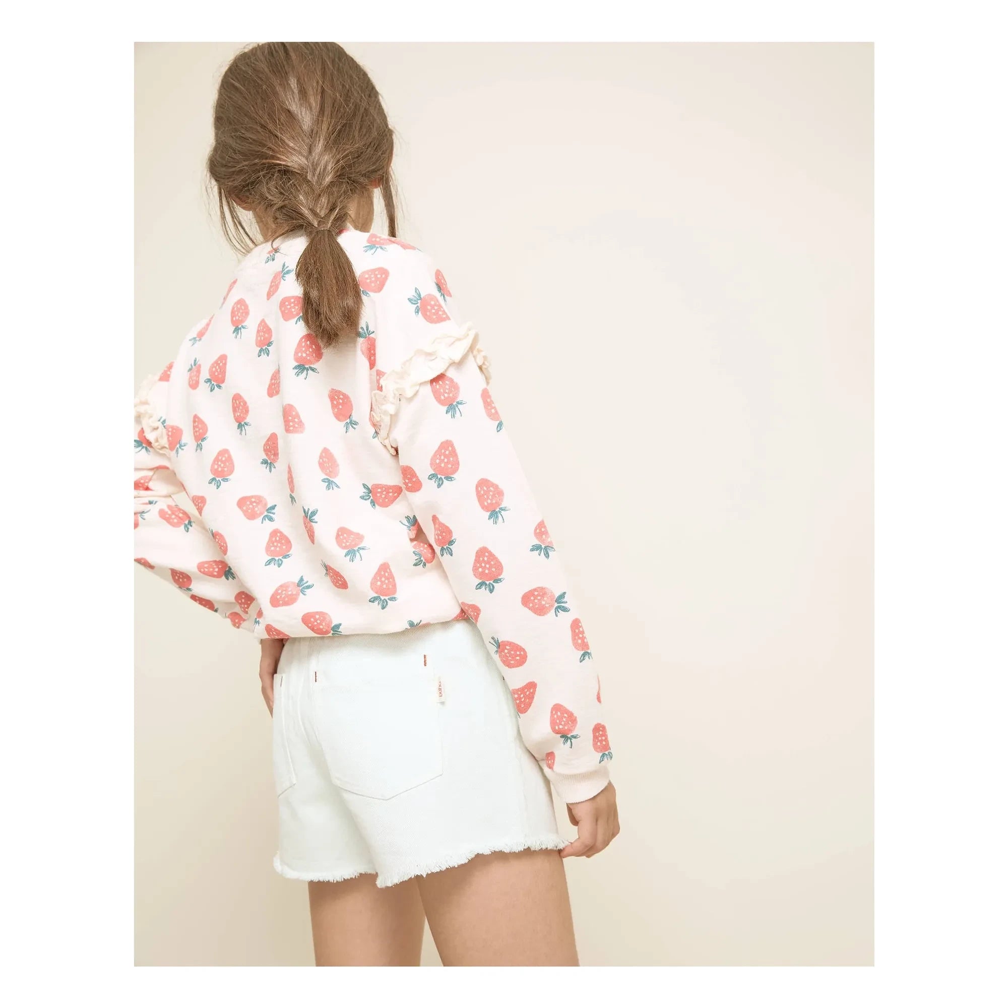 Búho - Pantalones cortos vaqueros con borlas de lyocell | Aqua
