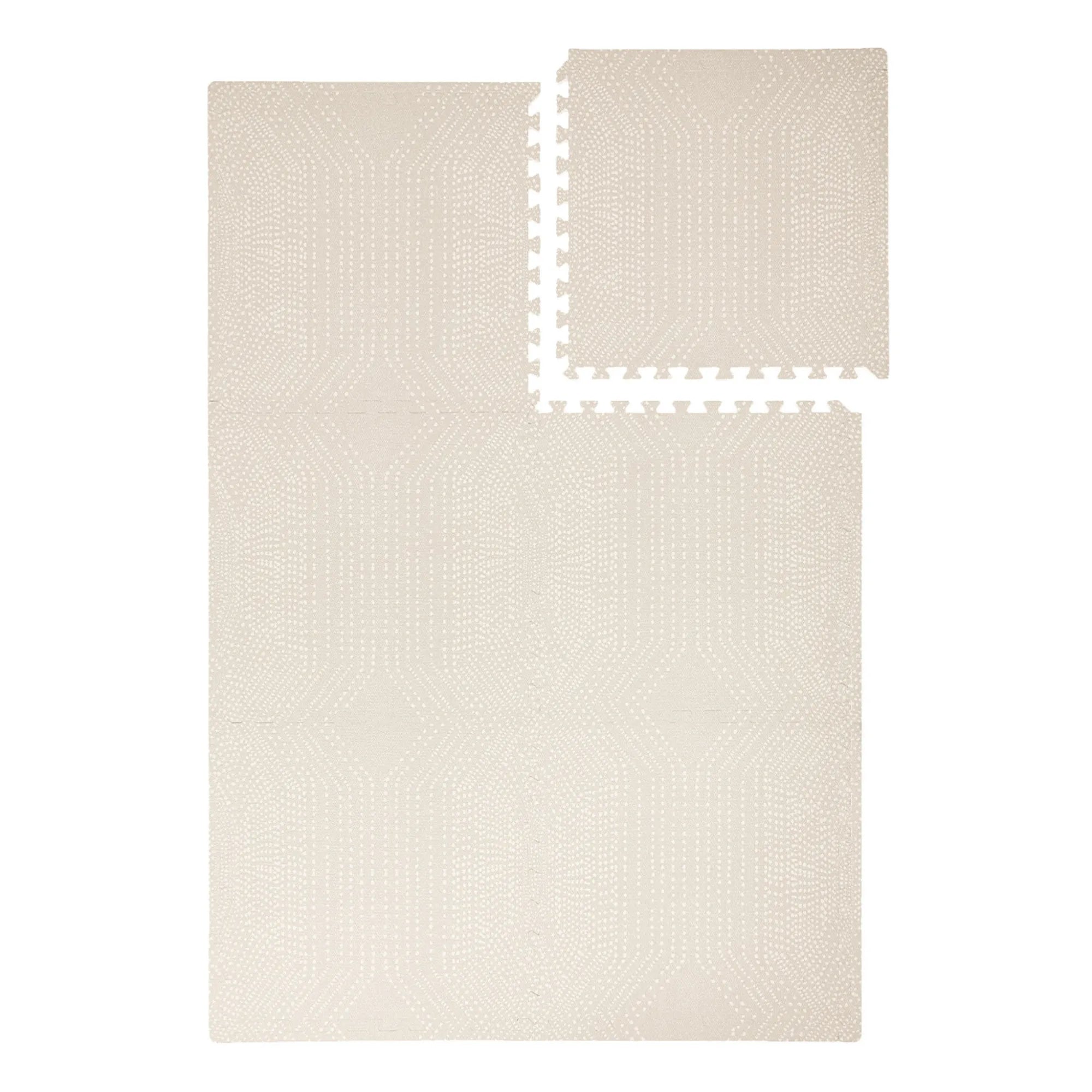 Toddlekind - Alfombra de juego modular Deco | Blanco/Crema