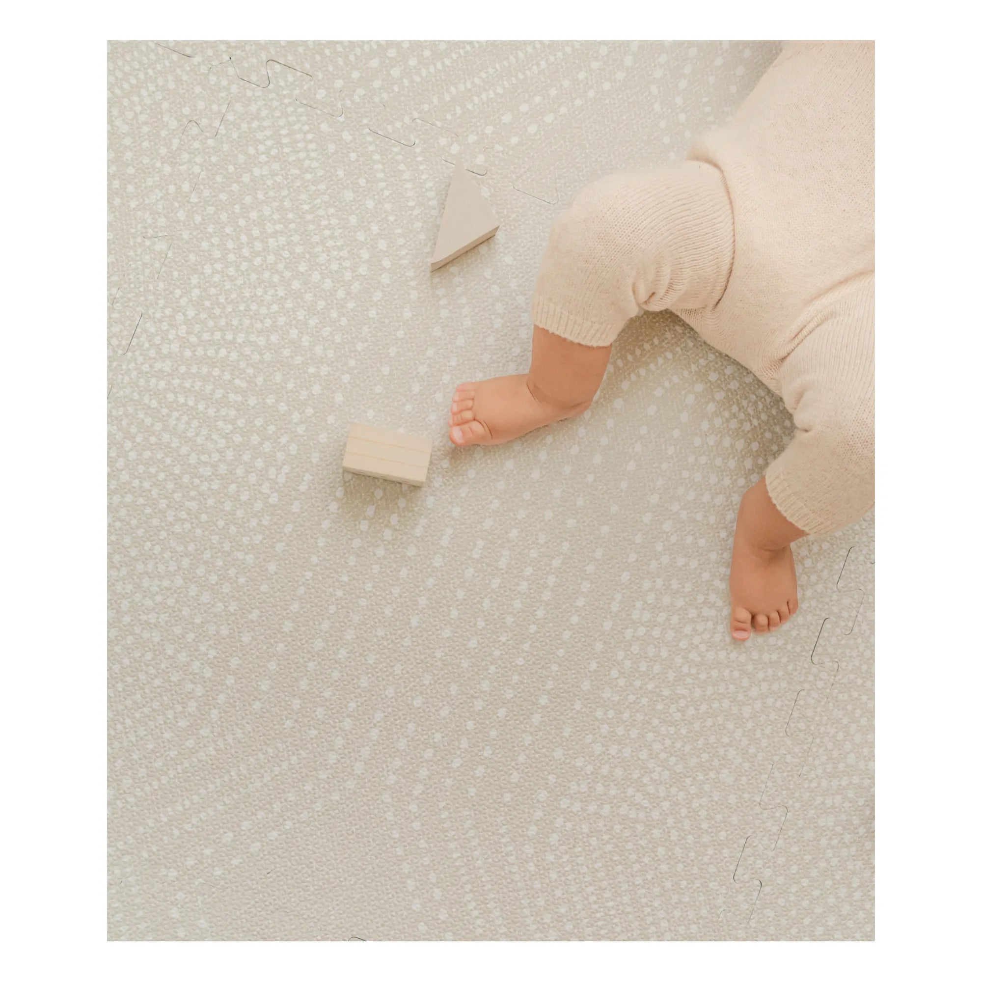 Toddlekind - Alfombra de juego modular Deco | Blanco/Crema