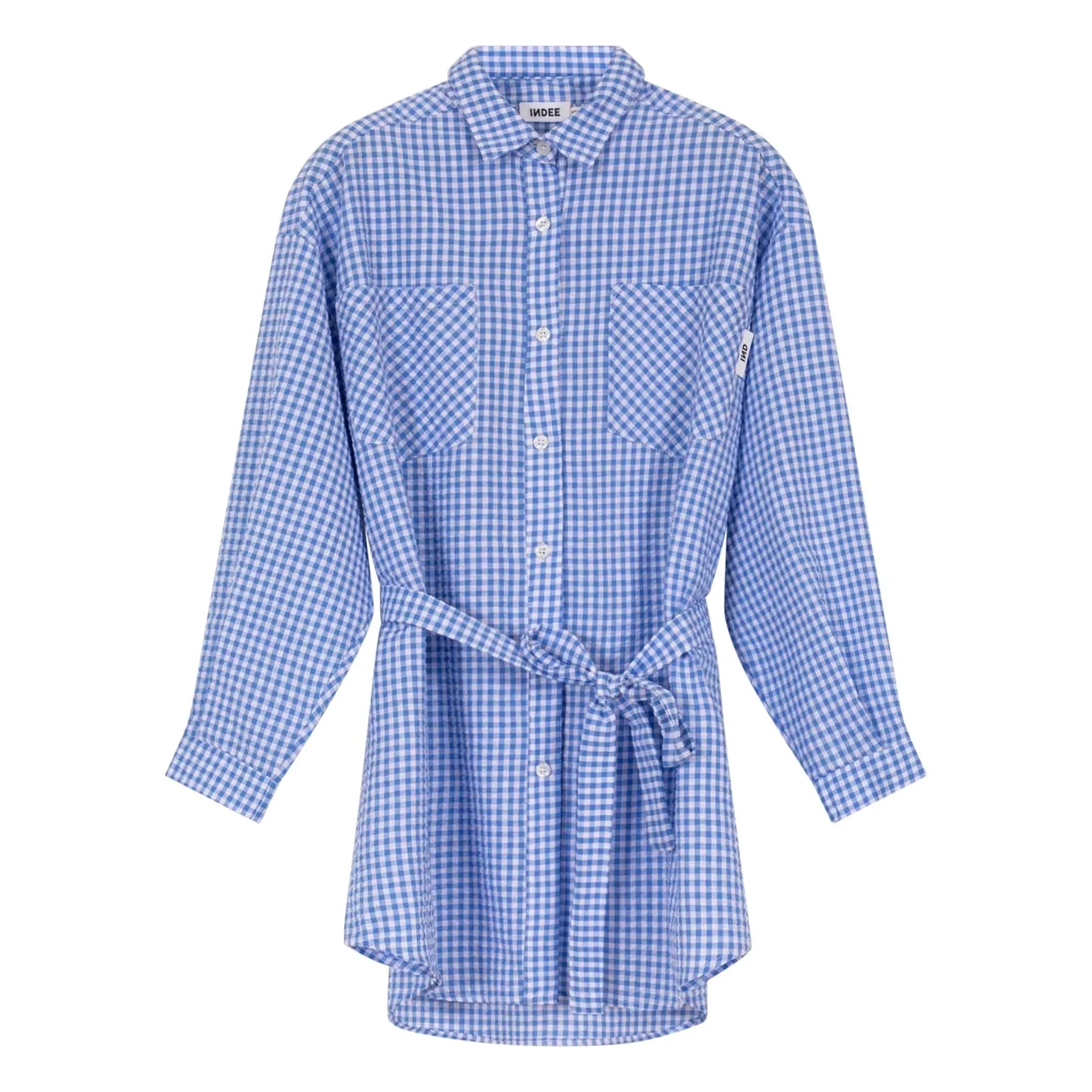 Indee - Vestido camisero anudado Village | Azul