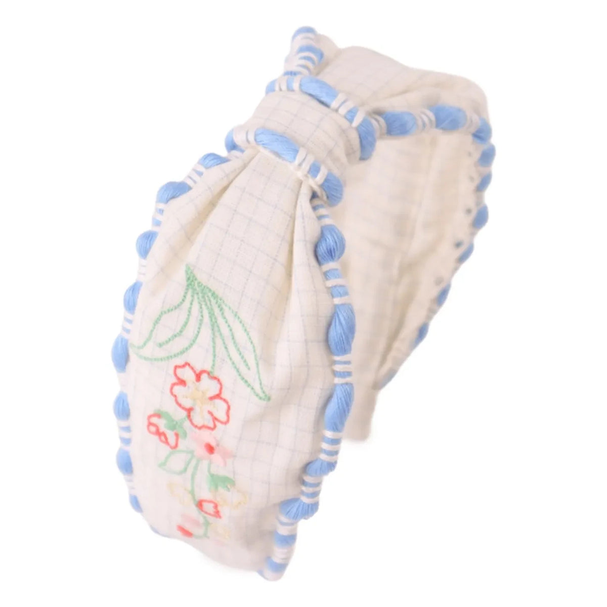 Gingersnaps - Diadema bordada Delta Keten | Blanco