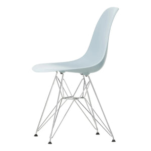 Vitra - Silla de plástico DSR - base cromada - Charles & Ray Eames | Gris azulado