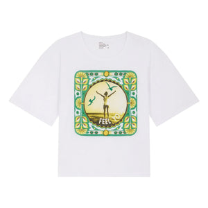 Leon & Harper - Camiseta Siente tu Espíritu Algodón orgánico | Blanco