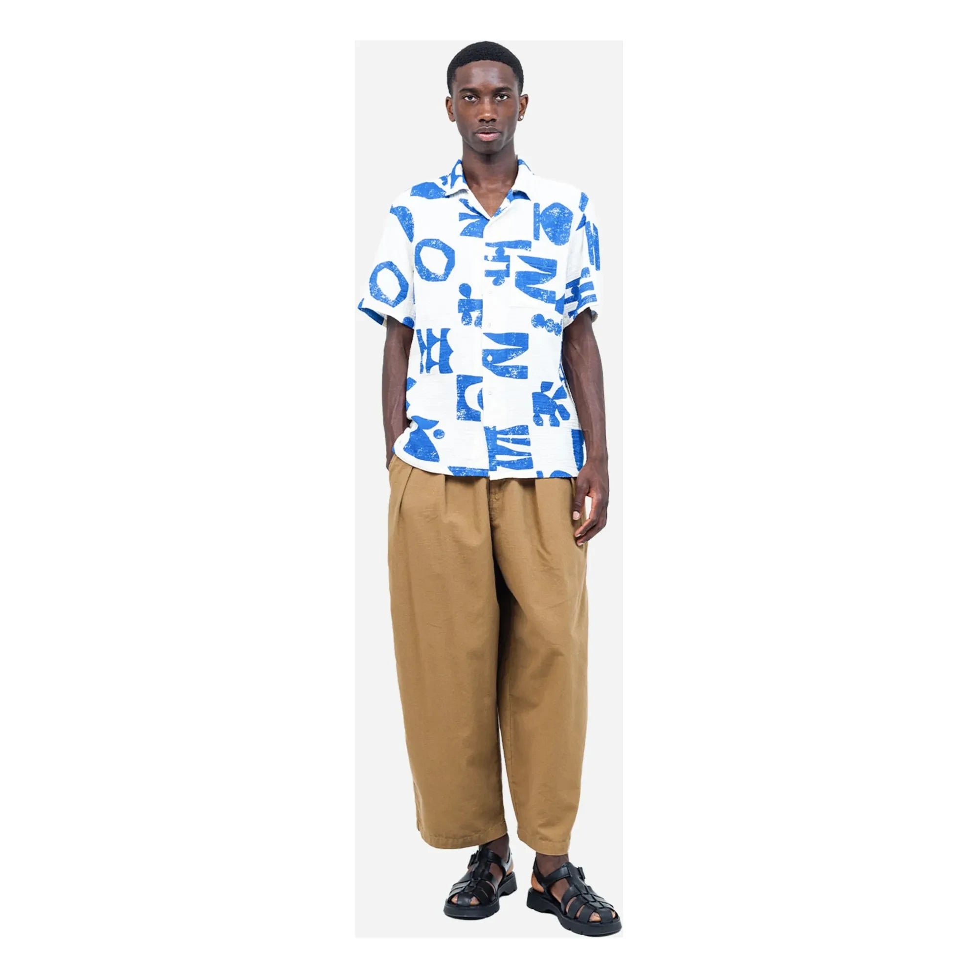 Olow - Camisa Aloha Shapes | Blanco