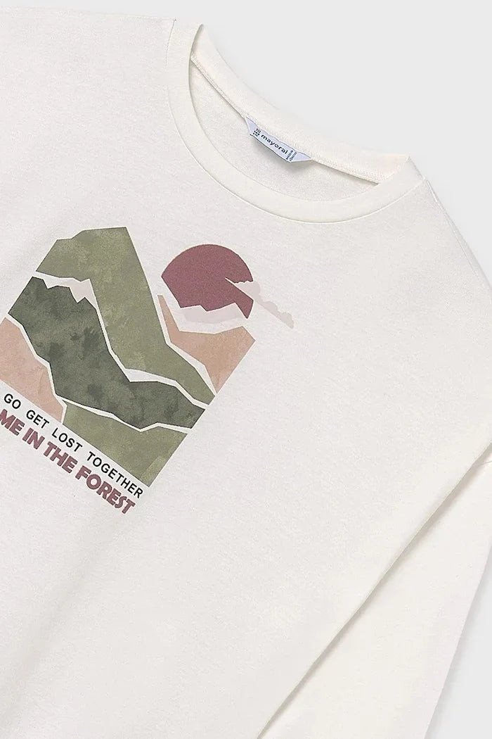 Blusa de algodón de manga larga Mayoral