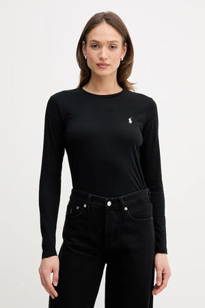 Blusa de algodón de manga larga Polo Ralph Lauren para mujer