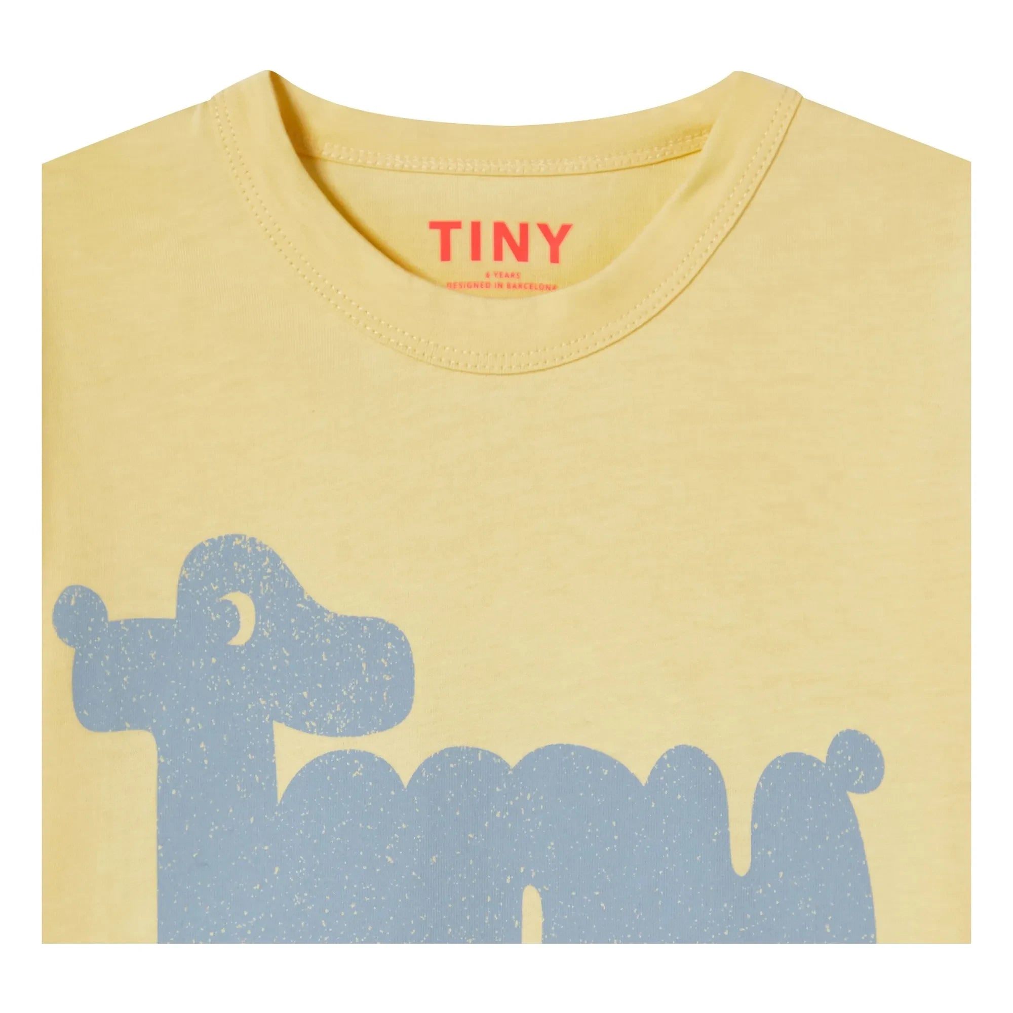 Tinycottons - Camiseta de algodón orgánico Tiny Dog | Amarillo pálido