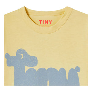 Tinycottons - Camiseta de algodón orgánico Tiny Dog | Amarillo pálido