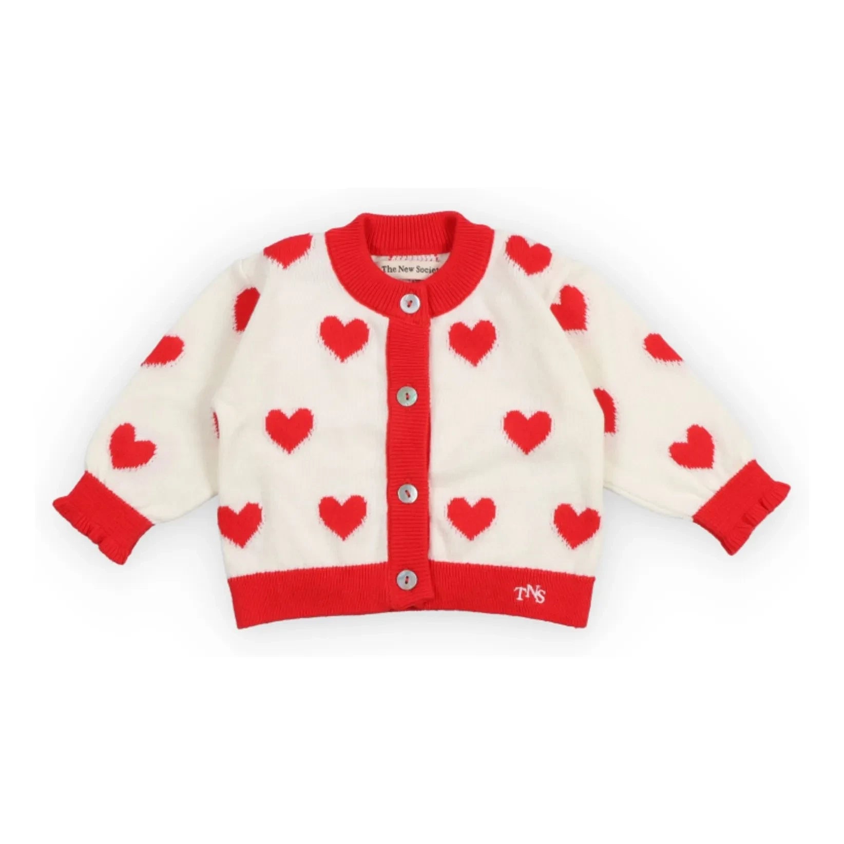 the new society - Maqui Hearts Chaqueta Jacquard | Blanco