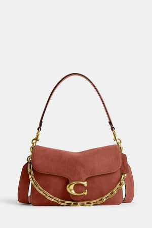 Bolso de hombro Coach de gamuza Suade Chain Tabby