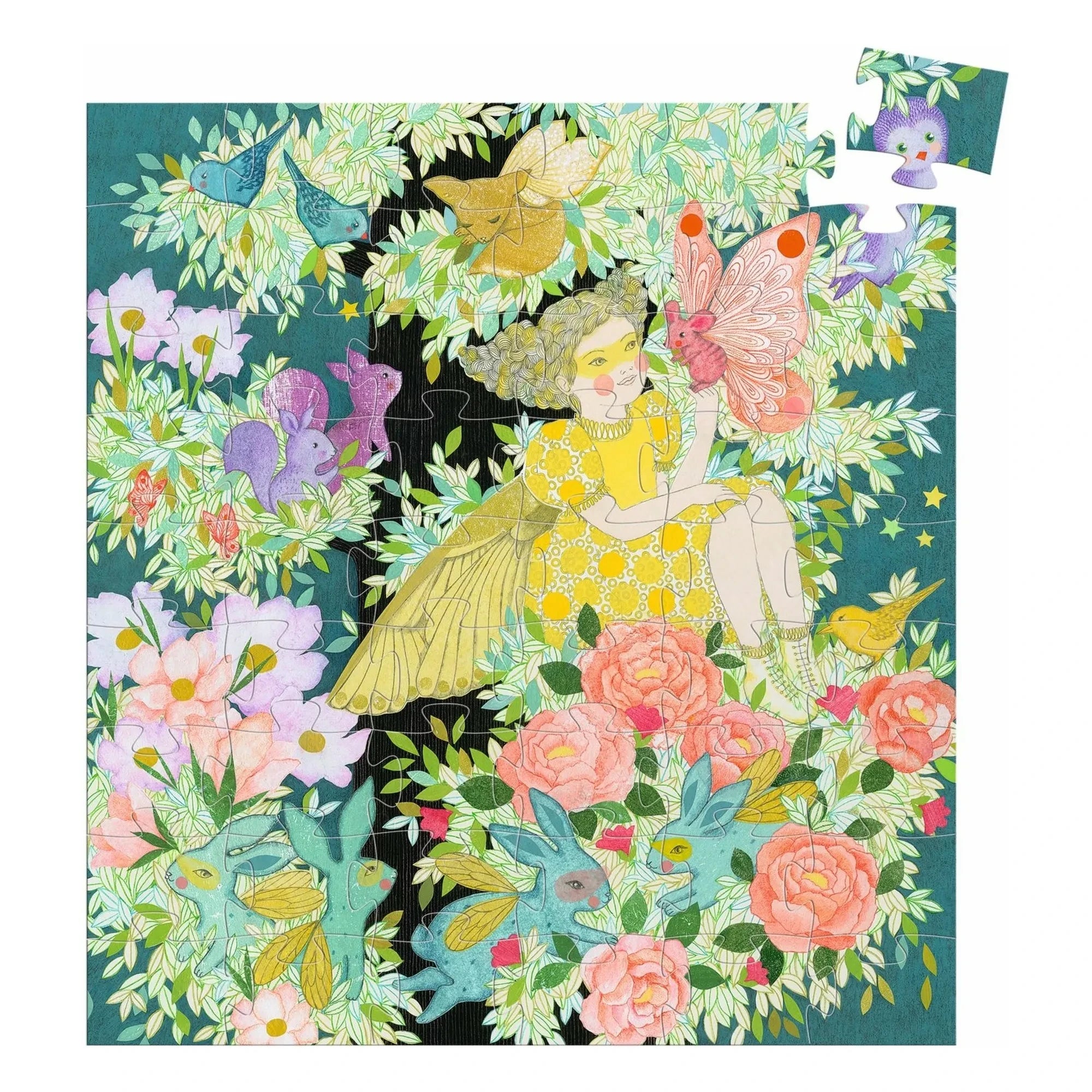 Djeco - Puzle el árbol de Flora - 54 piezas