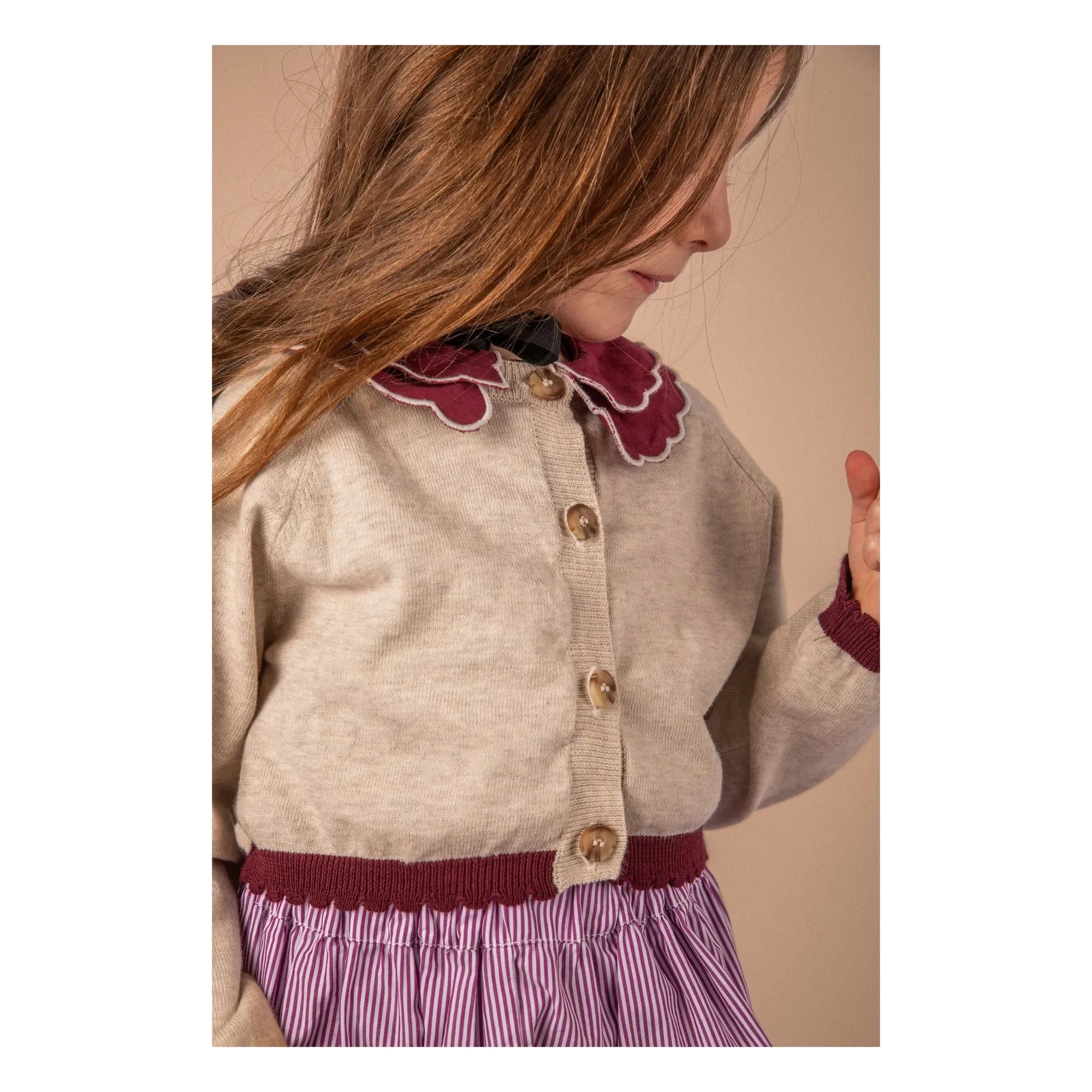 Cárdigan bolero Loir - Chiné | Beige