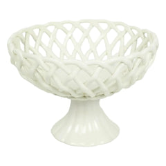 Olsson & Jensen - Cuenco de porcelana con pedestal Ruth | Blanco