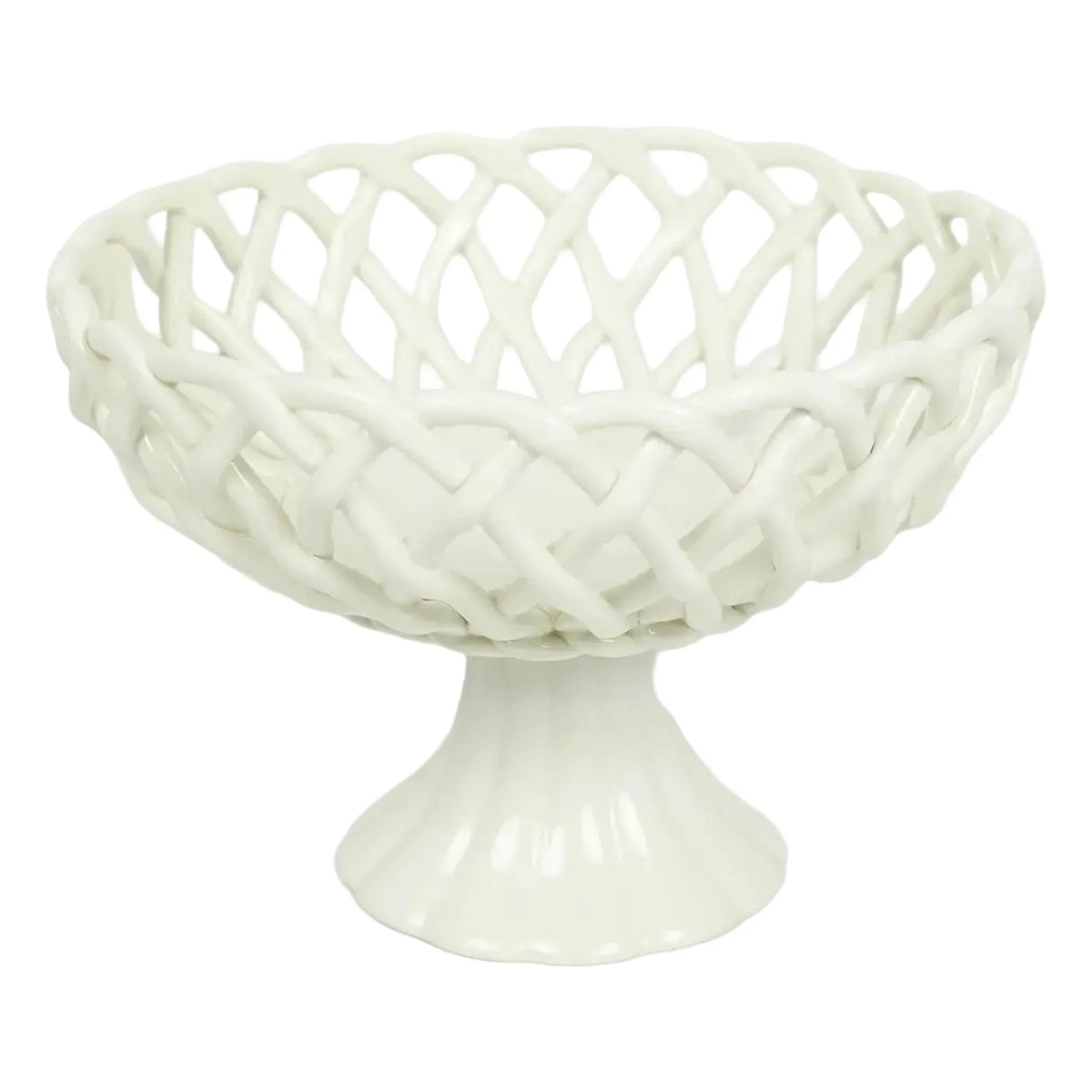 Olsson & Jensen - Cuenco de porcelana con pedestal Ruth | Blanco
