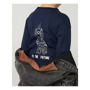 Copenhagen Colors - Organik Pamuk Rocket T-Shirt | Lacivert