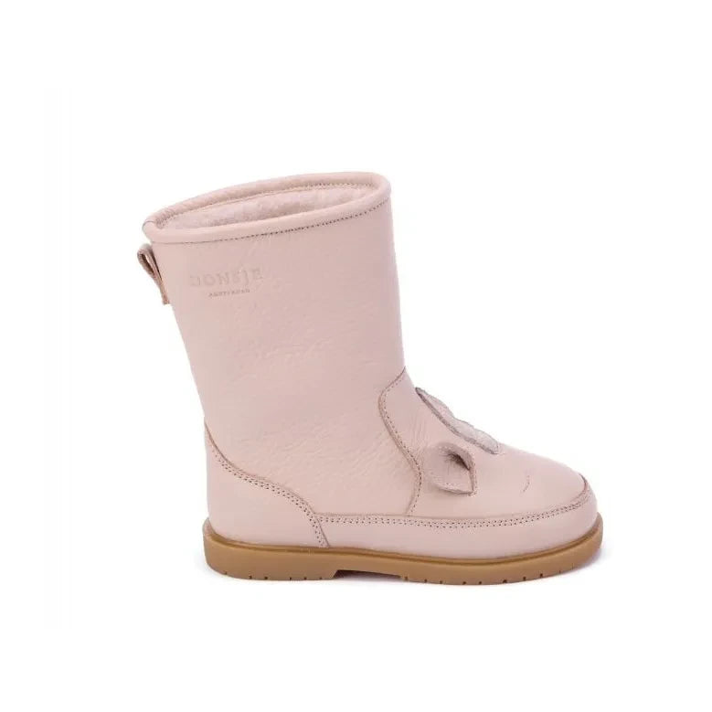 Donsje - Botas de unicornio de peluche Wadudu Special | Rosa empolvado